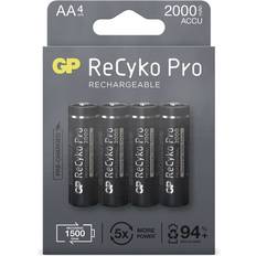 GP Batteries AA (LR06) - Batterier Batterier & Laddbart GP Batteries ReCyko Pro AA Rechargeable 2000mAh 4-pack