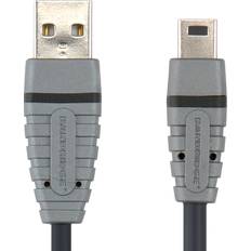 Bandridge USB-kabel Kablar Bandridge USB A - USB Mini-B 2.0 1m