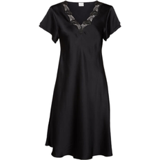 Lady Avenue Sovplagg Lady Avenue Pure Silk Nightgown - Black
