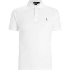 Polo Ralph Lauren Bomull - Herr Pikétröjor Polo Ralph Lauren Slim Fit Interlock Polo Shirt - White