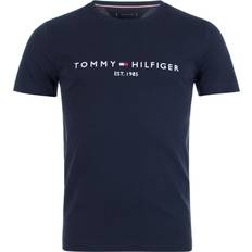 Tommy Hilfiger Bomberjackor - Herr Kläder Tommy Hilfiger Logo T-shirt - Sky Captain