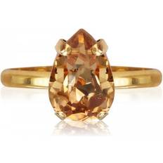 Caroline Svedbom Petite Drop Ring - Gold/Light Colorado Topaz