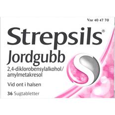 Strepsils Jordgubbe 1.2mg 36 st Sugtablett