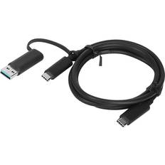 Lenovo USB-kabel Kablar Lenovo USB C-USB C/USB A 1m