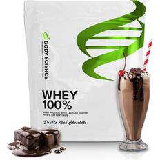 B-vitaminer Proteinpulver Body Science Whey 100% Double Rich Chocolate 1kg