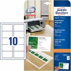 Laser Fotopapper Avery Superior Business Cards 200g/m² 250st
