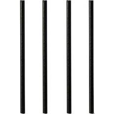 Papstar Pure Cocktail Straws Black 500-pack