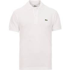 Lacoste Pikétröjor Lacoste Petit Piqué Slim Fit Polo Shirt - White