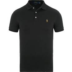 Slim Pikétröjor Polo Ralph Lauren Slim Fit Soft Touch Pima Polo T-Shirt - Black