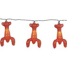 Batteridriven - Orange Ljusslingor & Ljuslister Star Trading Crayfish Party Ljusslinga 8 Lampor