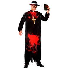 Gummi/Latex - Zombies Maskeradkläder Atosa Priest Bleeding Adults Costume