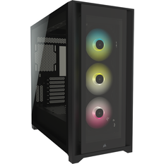 Corsair Full Tower (E-ATX) Datorchassin Corsair iCUE 5000X RGB Tempered Glass