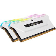 16 GB - DDR4 - Vita RAM minnen Corsair Vengeance RGB Pro SL White DDR4 3200MHz 2x8GB (CMH16GX4M2E3200C16W)