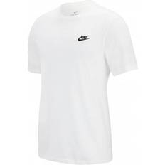 Nike Herr Överdelar Nike Sportswear Club T-shirt - White/Black