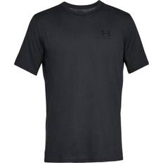 Herr - Polyester T-shirts & Linnen Under Armour Men's Sportstyle Left Chest Short Sleeve Shirt - Black
