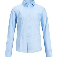 Skjortor Barnkläder Jack & Jones Boy's Curved Hem Shirt - Blue/Cashmere Blue (12151620)