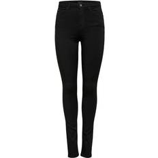 Dam - Modal Jeans Only Onlforever Life Hw Skinny Fit Jeans - Black/Black Denim