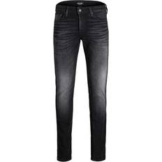 Jack & Jones Herr - Svarta Jeans Jack & Jones Glenn Icon 557 50SPS Slim Fit Jeans - Black/Black Denim