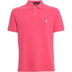 Polo Ralph Lauren Rosa T-shirts & Linnen Polo Ralph Lauren The Iconic Mesh Polo Shirt - Hot Pink/White