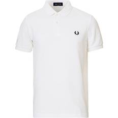 Fred Perry Pikétröjor Fred Perry Plain Polo Shirt - White/Navy