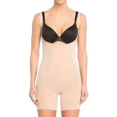 M Shapewear & Underplagg Spanx OnCore Open-Bust Mid-Thigh Bodysuit - Soft Nude