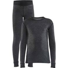 Underställ Barnkläder Craft Sportswear Core Wool Merino Set Jr - Black