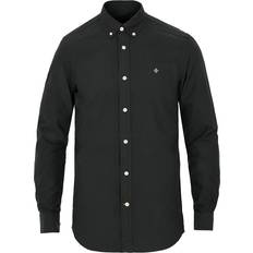 Herr - Oxfordskjortor - Svarta Morris Oxford Solid Shirt - Black