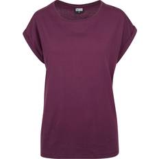 Lila T-shirts Urban Classics Ladies Extended Shoulder Tee - Cherry