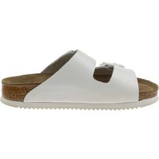 Vita Tofflor & Sandaler Birkenstock Arizona Soft Footbed Leather - White