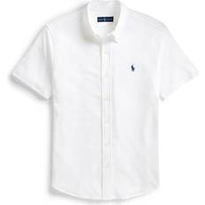 Polo Ralph Lauren Herr - Vita Skjortor Polo Ralph Lauren Featherweight Mesh Short Sleeve Shirt - White