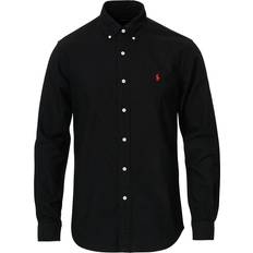 Herr - Oxfordskjortor - Svarta Polo Ralph Lauren Garment-Dyed Oxford Shirt - Polo Black
