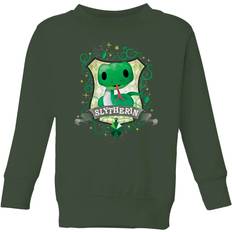 Korta ärmar Sweatshirts Harry Potter Kids Slytherin Crest Sweatshirt - Forest Green