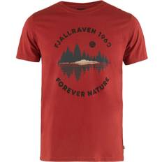 Fjällräven Herr - Röda Överdelar Fjällräven Forest Mirror T-shirt - Deep Red