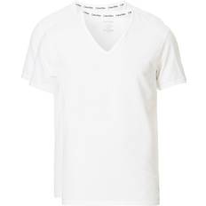 Calvin Klein Elastan/Lycra/Spandex - Herr T-shirts & Linnen Calvin Klein Modern Cotton Lounge T-shirts 2-pack - White