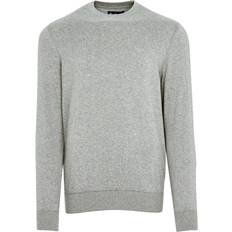 Barbour XXL Tröjor Barbour Light Cotton Sweater - Grey Marl