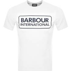 Barbour Bomull - Vita T-shirts Barbour Essential Large Logo T-shirt - White
