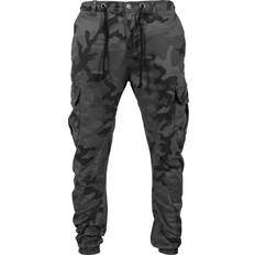 Urban Classics Herr Byxor & Shorts Urban Classics Camo Cargo Jogging Pants - Grey Camouflage