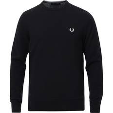 Fred Perry Classic Crew Neck Jumper - Black