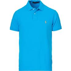 Polo Ralph Lauren Slim Fit Mesh Polo Shirt - Blue/Orange