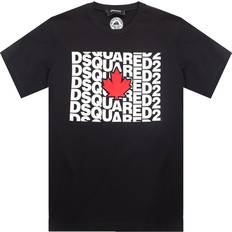 DSquared2 Herr - Hoodies Kläder DSquared2 Multi Logo T-shirt - Black