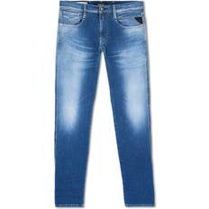 Elastan/Lycra/Spandex - Herr Jeans Replay Slim Fit Hyperflex Anbass Jeans - Medium Blue