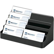 DSI Business Card Holder Acrylic w/8 Compartments Horizontal