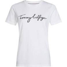 Tommy Hilfiger 14 - Dam T-shirts Tommy Hilfiger Heritage Crew Neck Logo T-shirt - Classic White