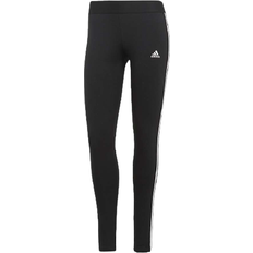 Adidas Dam - Elastan/Lycra/Spandex - Långa kjolar Kläder adidas Women's Loungewear Essentials 3-Stripes Leggings - Black/White