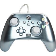 Hörlursuttag - Silver Handkontroller PowerA Enhanced Wired Controller (Xbox Series X/S) - Metallic Ice