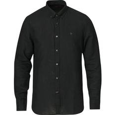 Morris Överdelar Morris Douglas Linen Shirt - Black