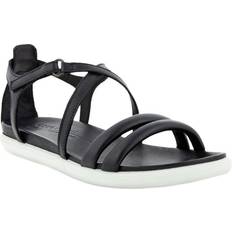 Ecco Läder Sandaler ecco Simpil Flat Sandal - Black