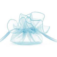 PartyDeco Party Bags Organza Pouches Light Sky Blue 20-pack
