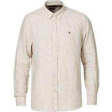 Morris Överdelar Morris Douglas Linen Shirt - Khaki