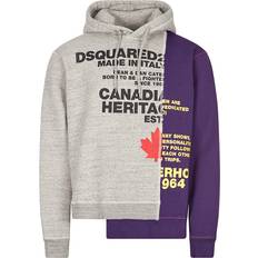 DSquared2 Fleece Tröjor DSquared2 Heritage Trilogy Hooded Sweatshirt - Grey